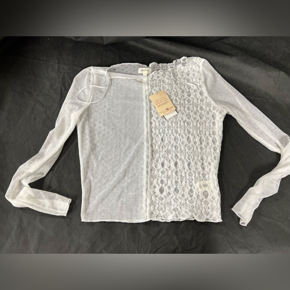Asymmetrical Fitted Long Sleeve Blouse